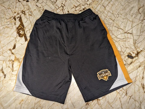 MLS Youth Boys Kids Houston Dynamo Soccer Athletic Shorts Size L 12/14 (T61) Cover