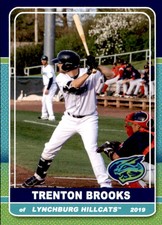 2019 Lynchburg Hillcats Grandstand #1 Trenton Brooks Alpine California CA Card