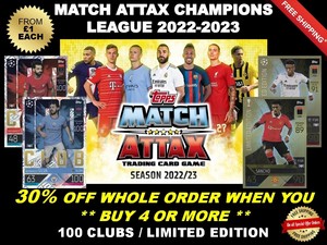 MATCH ATTAX 2022/23 22/23 CHAMPIONS LEAGUE - LIMITED EDITIONS/ 100 CLUBS