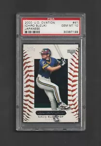 2000 UD Ovation Ichiro Suzuki RC #41 ~ Mariners ~ RARE PSA 10 Gem Mint !!! - Picture 1 of 2