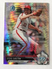2017 BOWMAN CHROME STEVE CARLTON NATIONAL CONVENTION REFRACTOR BNR-SC