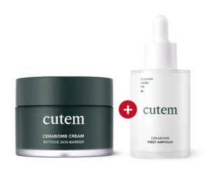 Cutem Cerabomb Cream 30ml + Cerabomb First Ampoule 50ml Moisturizing K-Beauty - Picture 1 of 15