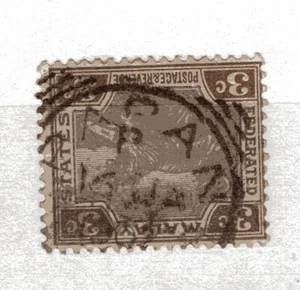 BRITISH MALAYA, 1902, PAPAN CANCEL, VF - Bild 1 von 1
