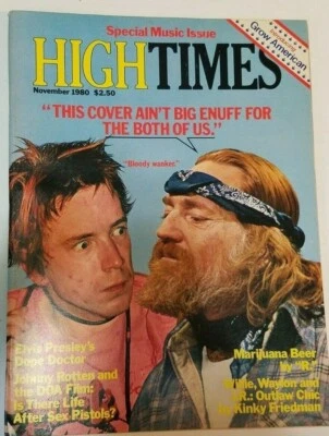 HIGH TIMES WILLIE NELSON VINTAGE NOV 1980 MARIJUANA MAGAZINE NOS WEED 420 N/M