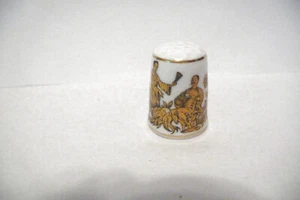 THIMBLE SUTHERLAND CHINA ENGLAND JAPANESE COUPLE IN THE GARDEN - Picture 1 of 5