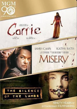Carrie/Misery/The Silence of the Lambs (DVD, 2014, 3-Disc Set)