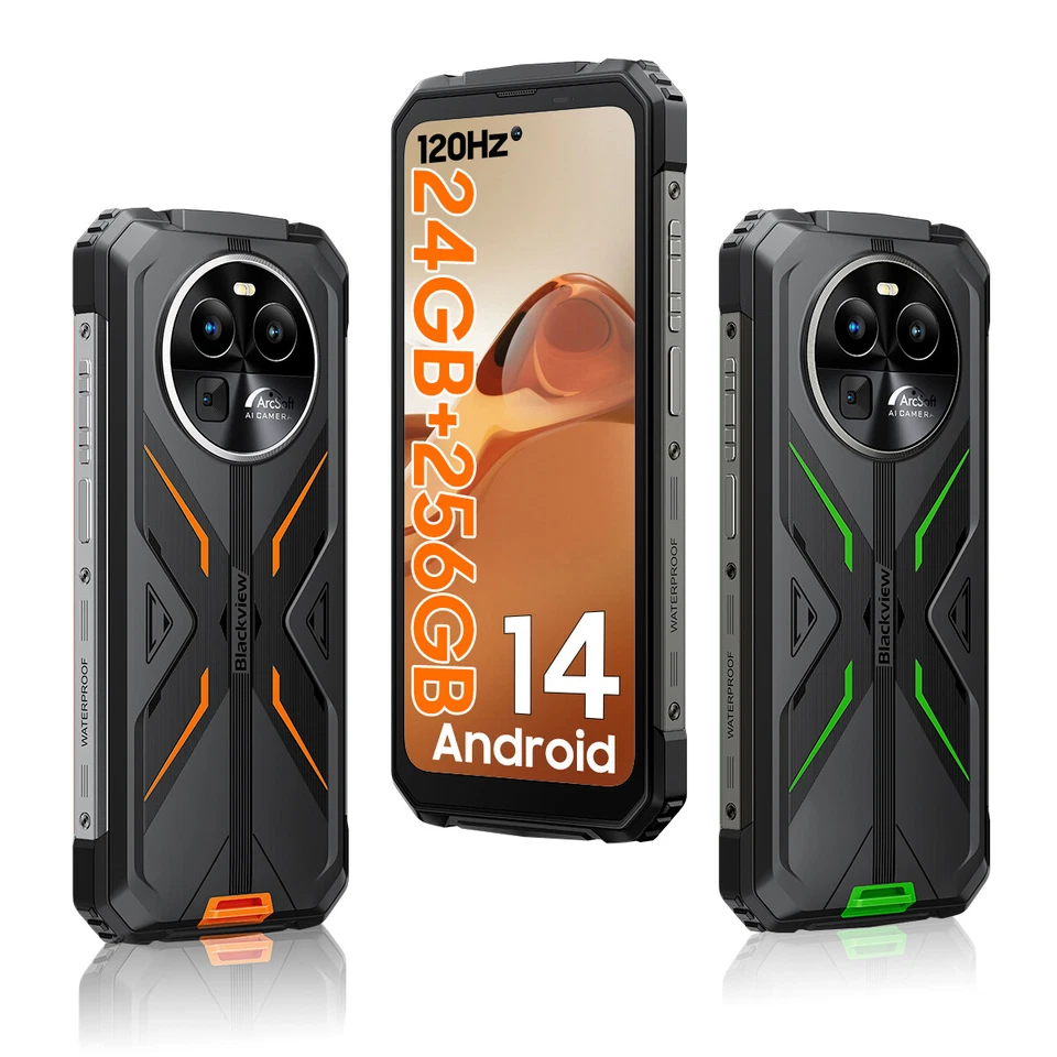 Blackview BV8100 Outdoor Handy 24GB+256GB 6,5" Android 14 Smartphone 8800mAh NFC - Bild 1 von 4