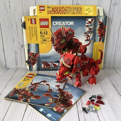 Lego #4892 Creator 8-in-1 Prehistoric Power Red Dinosaur Complete W/Manual & Box - Image 1 of 4
