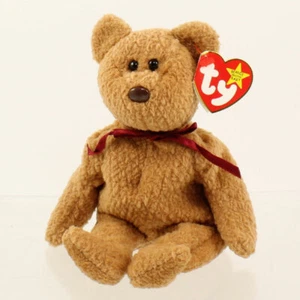 TY Beanie Baby - CURLY the BEAR (5. Gen *Original* Rechtschreibfehler) MWMT's - Bild 1 von 1