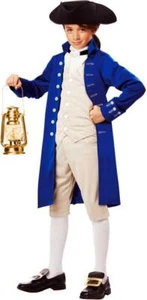 California Costume Paul Revere Blue Coat Messenger Child Boys Halloween00486 - Picture 1 of 2
