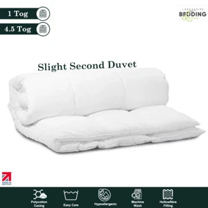 Slight Second 1Tog & 4.5Tog Polycotton Duvet Quilt Hypoallergenic Summer Bedding - Picture 1 of 3