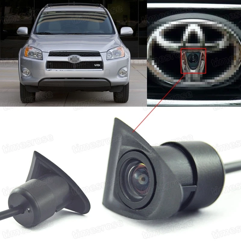 HD CCD Car Front View Camera Logo Embedded for Toyota RAV4 2007-2012 08 09 10 11 - Image 1 of 4