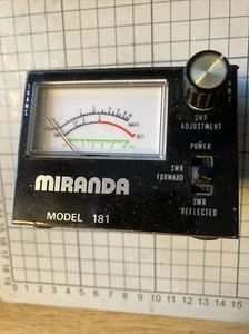 Vintage Rare Miranda 181 SWR / Power Meter Haushaltsauflösung OVP +Daten - Bild 1 von 8