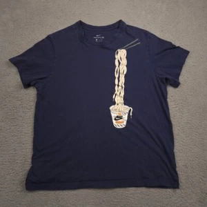 Nike The Nike Tee Mens XL Navy Blue Air Ramen Noodle Cup Graphic T-Shirt - Picture 1 of 10