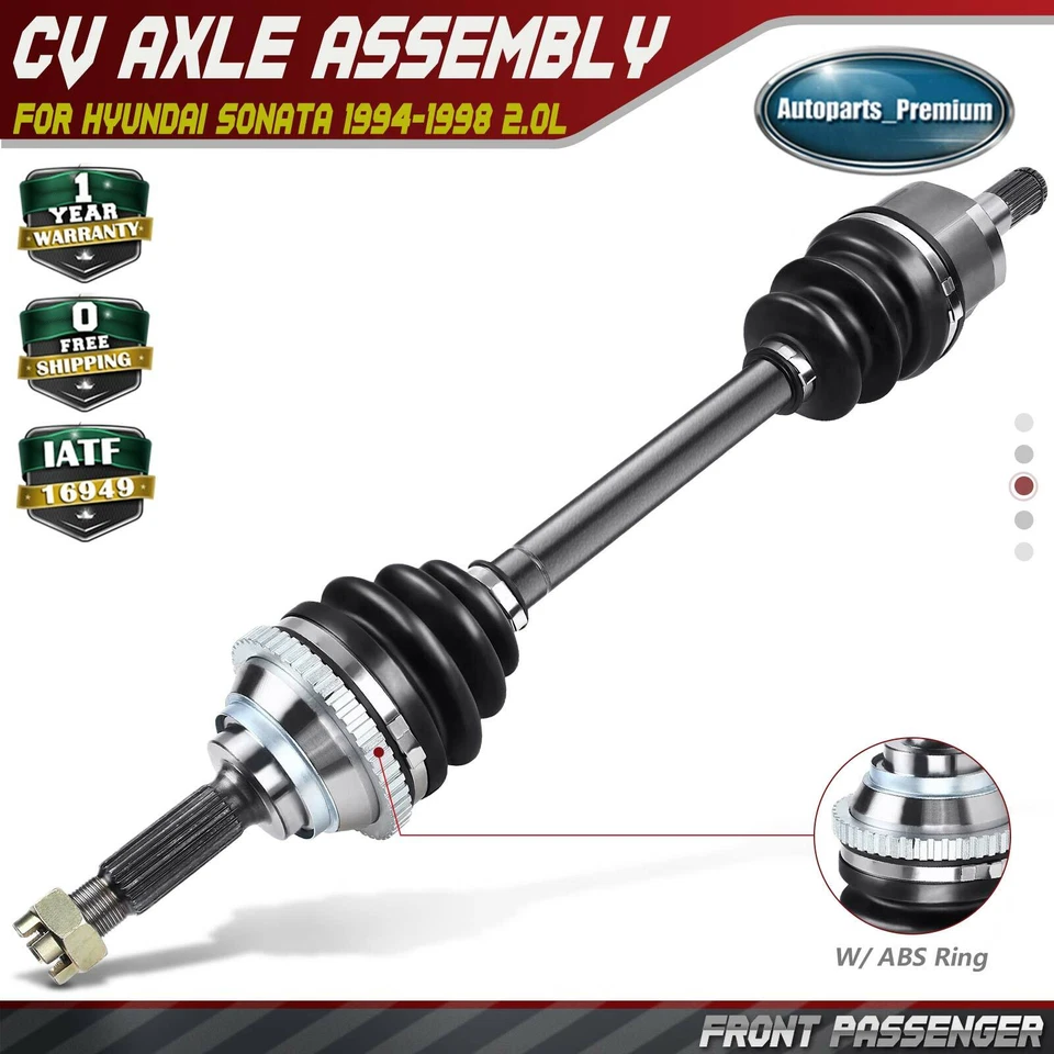 Front Right CV Axle Assembly for Hyundai Sonata 1994 1995 1996 1997 1998 L4 2.0L - Image 1 of 4