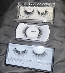 3 Pk Prestige Lash Bundle - False Eye Lashes - Best Of The Best! Velour Huda MAC - Picture 1 of 8