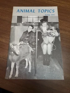 Animal Topics 1965. Mass. Soc. Prevention Of Cruelty To Animals. Humane Society. - Picture 1 of 2