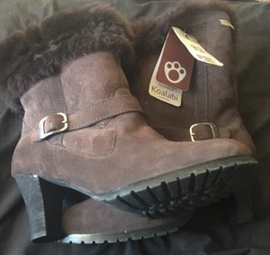 Ladies ugg boots Dark Brown Koalabi Victoria Chocolate Ugg Boots Size 10 au - Picture 1 of 4
