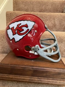 RK Vintage Style Kansas City Chiefs Football Helmet Ed Budde Super Bowl IV 4 - Picture 1 of 13