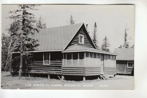 Eastern ILL Real Photo Postcard The Kokad Jo Camps Kocad-Jo ME - Picture 1 of 1