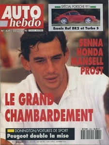 AUTO HEBDO n°839 22/07/1992 PORSCHE 911 TURBO S & RUF BR2 EKS- - Foto 1 di 1