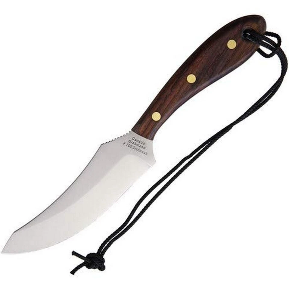 Grohmann Large Fixed Knife 5" Stainless Full Tang Skinner Blade Rosewood - R100S - Image 1 of 1
