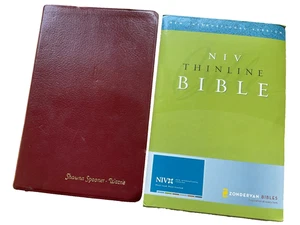 NIV Thinline Bible 2005 Burgundy Bonded Leather Concordance 1984 - Bild 1 von 16