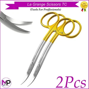 Chirurgische Dental Gewebe Trimmen LaGrange Schere TC doppelt gebogen Schneidwerkzeuge - Bild 1 von 1