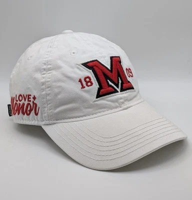 Miami University Ohio Strap Back Hat Cap Redhawks Football Legacy Love + Honor - Image 1 of 4