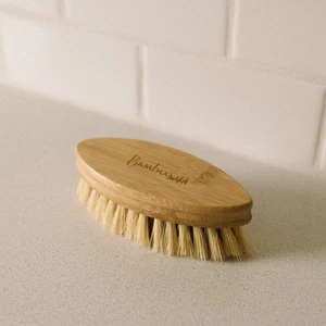Eco Bamboo Cleaning Brush with Sisal Bristles – Reusable Scrub Tool - Picture 1 of 2