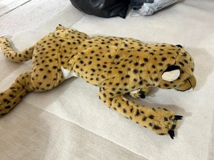 WILD REPUBLIC JUMBO STUFFED PLUSH CHEETAH 35" LONG WITH TAIL BODY IS 29" LONG - Picture 1 of 5