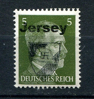 Reich alemán Segunda Guerra Mundial: Jersey - sobreimpresión local de 1941 - como nuevo Foto 1 de 2
