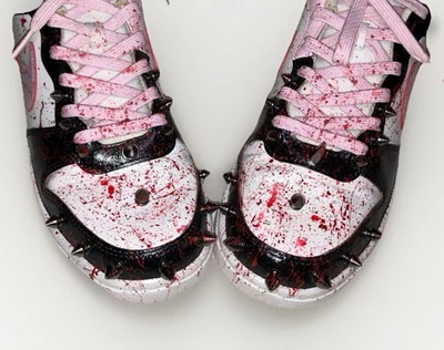 Custom Hand Painted Nike Horror Splattered Spike Halloween Goth Shoes 7.5W / 6M - Image 1 of 4