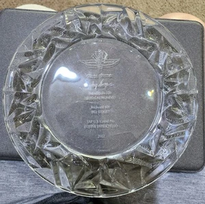 Indy 500 Tiffany & Co Plate 8" Rare 2002 Indianapolis 500, US Grand Prix - Picture 1 of 3