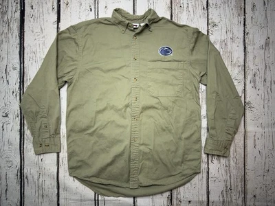 Camisa De Colección Penn State Nittany Lions Logo Retro Borde Pro Manga Larga Abotonada - S Foto 1 de 4