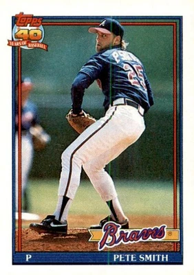 #383 Pete Smith 1991 Topps - Image 1 of 2