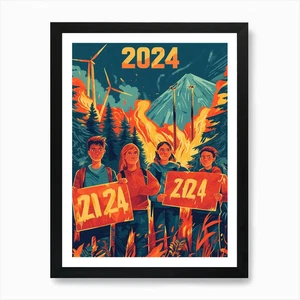 Aihrgdesign A Powerful Activist Pos Framed Wall Art Poster Canvas Print Picture - Picture 1 of 4
