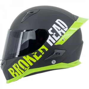 Broken Head (B-Ware) BeProud Pro Verde Casco Integral Deportivo + Visera Negra - Imagen 1 de 9