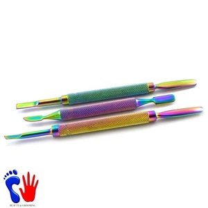 Cuticle Nails Pusher Remover UV Gel Acrylic Nail Care Manicure Pedicure Set Of 3 - Picture 1 of 4