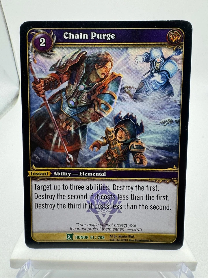 World of Warcraft TCG Foil Promo Fields of Honor Chain Purge - Image 1 of 1