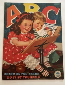 Vintage 1948 Merrill ABC Color As You Learn Activity Book, unbenutzt #1585 - Bild 1 von 12