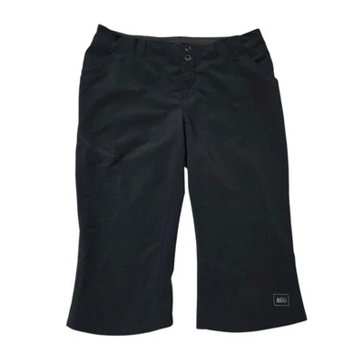 REI Co-op Women's Black Capri Hiking Pants Size 6 Stretch Quick Dry Outdoor - Image 1 of 4