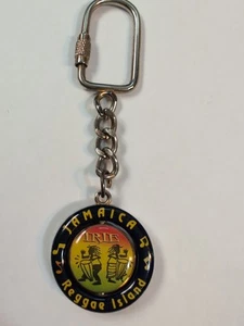 Vintage Jamaika Souvenir Spinner Schlüsselanhänger Reggae Insel Anhänger Reise - Bild 1 von 24