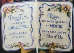 Best Sellers Decorative Cross Stitch Keepsakes Kit Dear Guest NEW 08500 Ab&b - Imagen 1 de 3