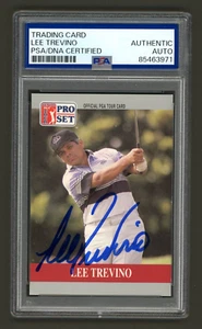 Lee Trevino Signed 1990 Pro Set PGA Tour Card #82 (PSA) Golfer Golf Auto - Picture 1 of 2
