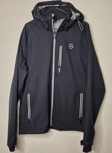Mercedes-Benz Winter Soft Hooded Jacket Coat Size Large Motorsport Car - Picture 1 of 8