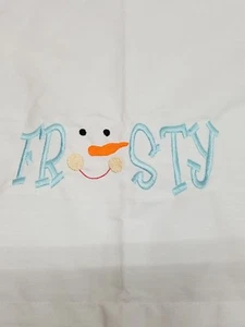 Frosty der Schneemann Kissenbezug - bestickter Kissenbezug - KOSTENLOSER VERSAND - Bild 1 von 1