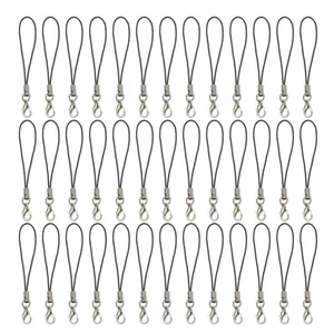 100 PCS Cordon De Téléphone Portable Avec Fermoir Mousqueton Cordons Courts À - Zdjęcie 1 z 12