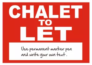 Chalet zu vermieten - mit Platz für eigenen Text. - Bild 1 von 1