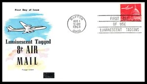 1963 Airmail 8c Robert Goddard Sc C64a tagged  FDC with Fluegel cachet (C32 - Picture 1 of 1